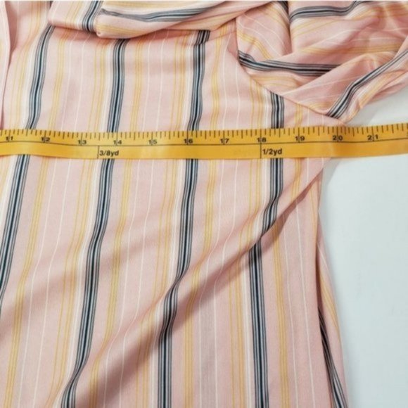 Vintage Striped Career Blouse with Tie Size 18 - Picture 10 of 10